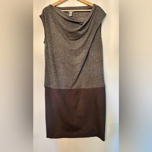 Calvin Klein sleeveless wool blend dress.